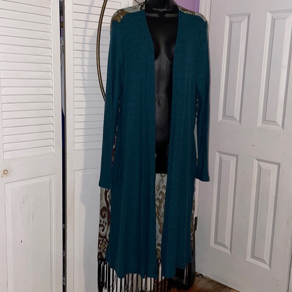 Green/Brown Ikat Kimono - Sizes 3X - Picture 1 of 11